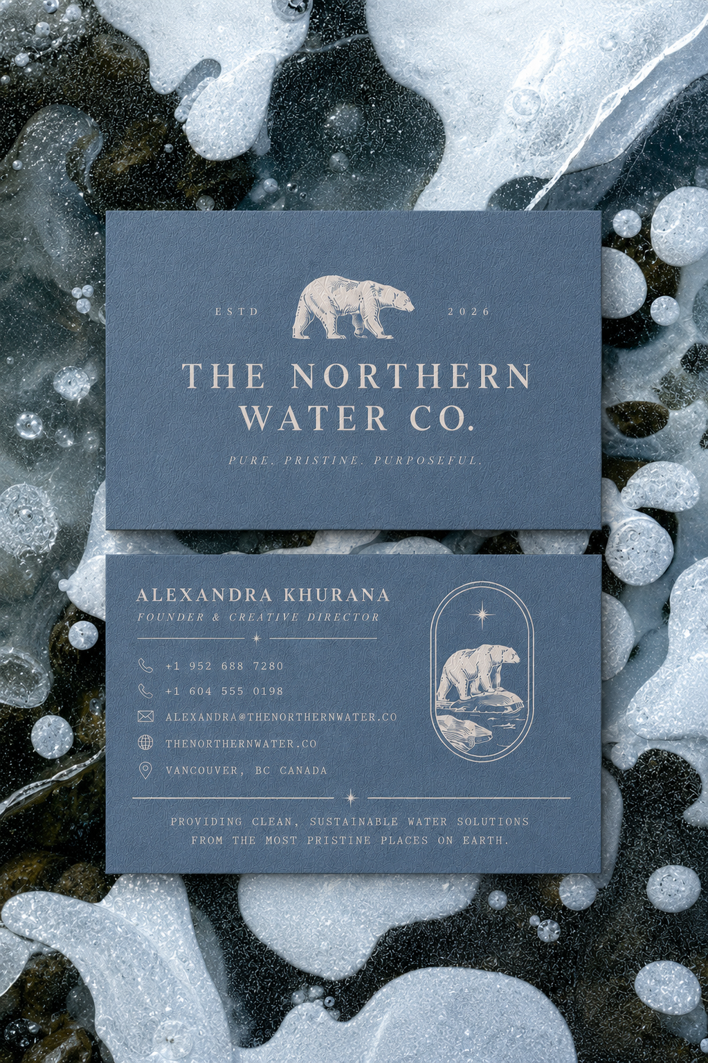 Northern Water Co. business cards