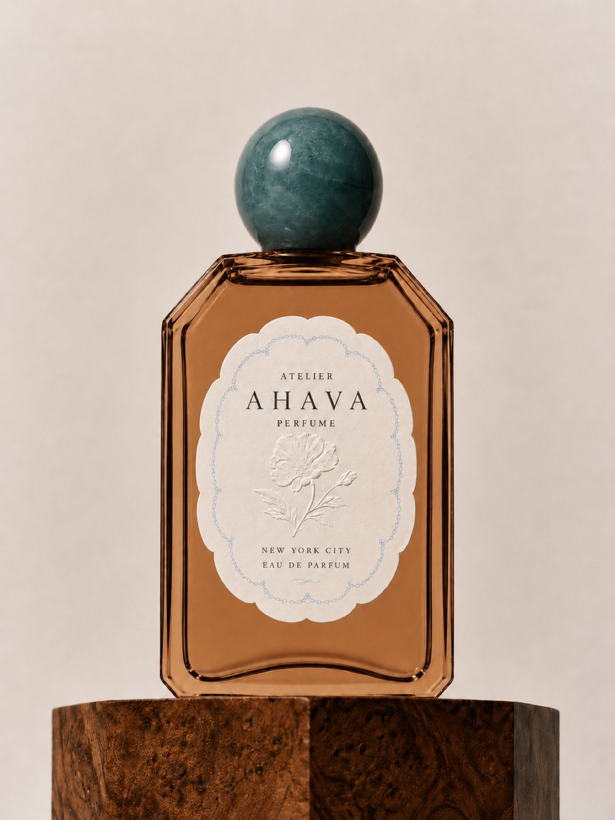 Atelier Ahava Perfume bottle, amber colorway